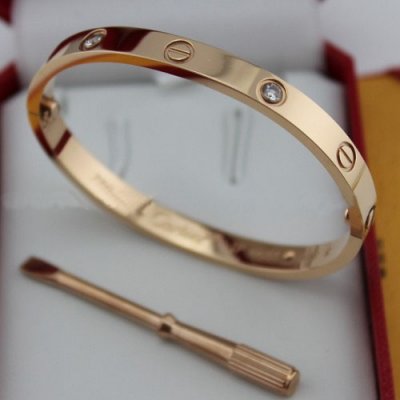 Cartier Love bracelet pink gold 4 diamonds replica B6036016