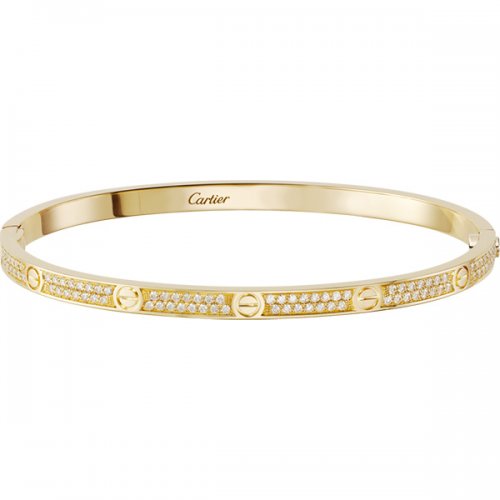 fake Cartier Love Bracelet Yellow Gold SM With Brilliant-Cut Diamonds N6710617