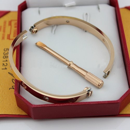 Cartier Love bracelet pink gold 4 diamonds replica B6036016