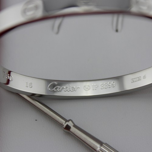 Cartier Love bracelet white gold replica B6035416